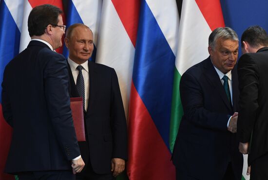 Рабочий визит президента РФ В. Путина с Венгрию