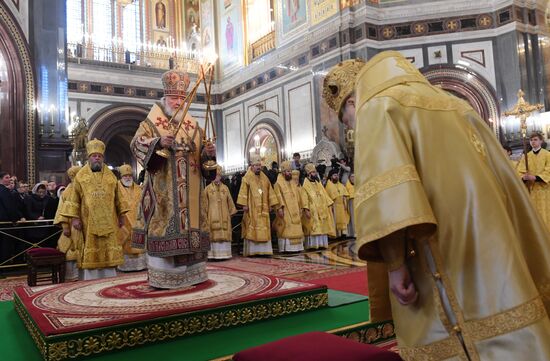 Литургия по случаю присоединения Архиепископии западноевропейских приходов русской традиции к РПЦ