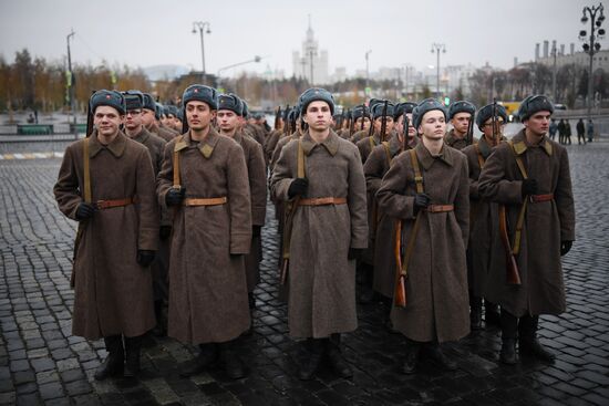 Генеральная репетиция марша, посвященного 78-й годовщине военного парада 1941 года