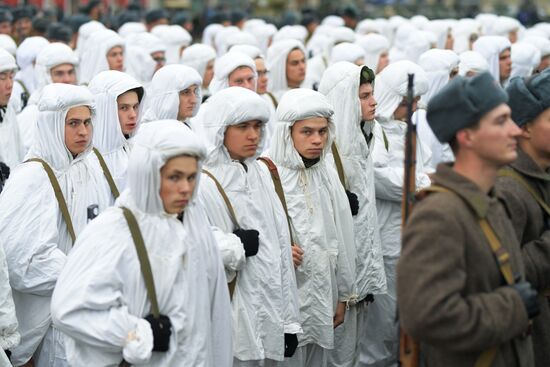 Генеральная репетиция марша, посвященного 78-й годовщине военного парада 1941 года