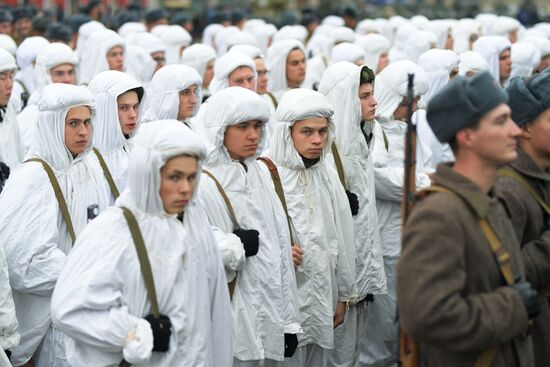 Генеральная репетиция марша, посвященного 78-й годовщине военного парада 1941 года