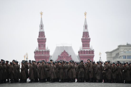 Генеральная репетиция марша, посвященного 78-й годовщине военного парада 1941 года