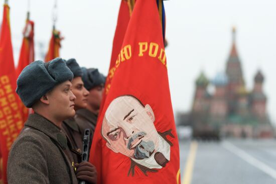 Генеральная репетиция марша, посвященного 78-й годовщине военного парада 1941 года