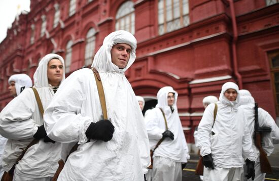 Генеральная репетиция марша, посвященного 78-й годовщине военного парада 1941 года