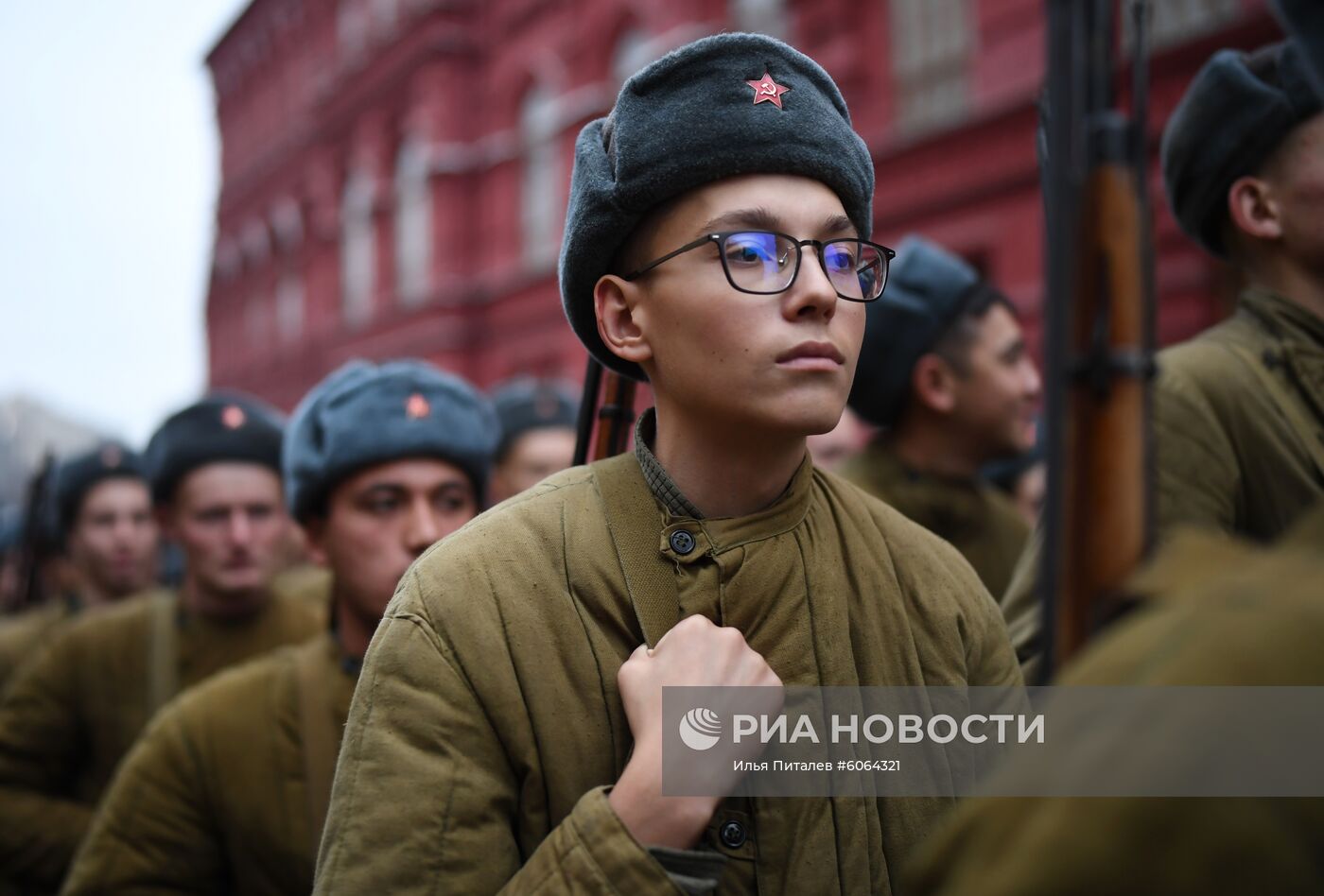 Генеральная репетиция марша, посвященного 78-й годовщине военного парада 1941 года