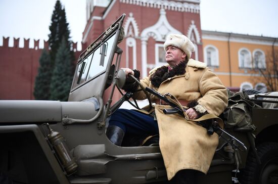 Генеральная репетиция марша, посвященного 78-й годовщине военного парада 1941 года