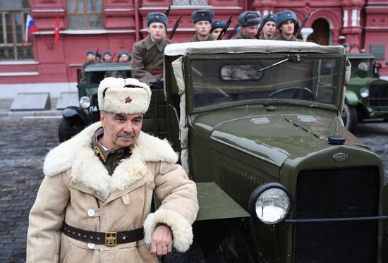 Генеральная репетиция марша, посвященного 78-й годовщине военного парада 1941 года