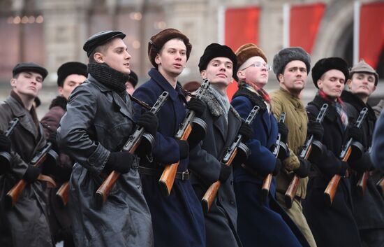 Генеральная репетиция марша, посвященного 78-й годовщине военного парада 1941 года