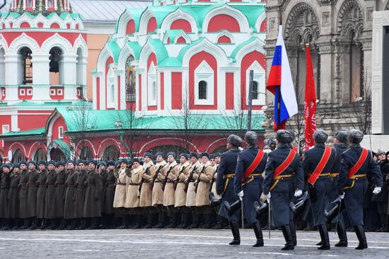Генеральная репетиция марша, посвященного 78-й годовщине военного парада 1941 года