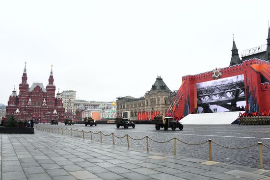 Генеральная репетиция марша, посвященного 78-й годовщине военного парада 1941 года