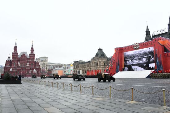 Генеральная репетиция марша, посвященного 78-й годовщине военного парада 1941 года