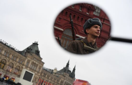 Генеральная репетиция марша, посвященного 78-й годовщине военного парада 1941 года