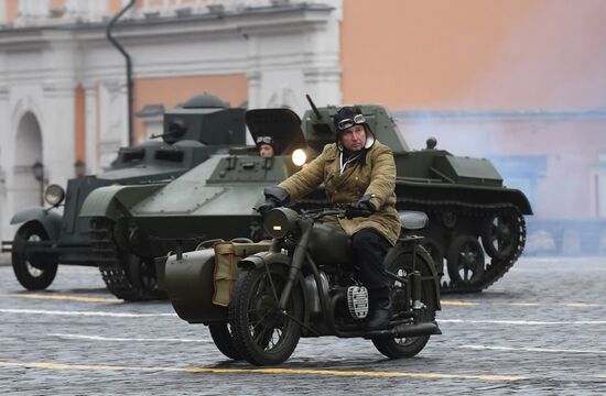 Генеральная репетиция марша, посвященного 78-й годовщине военного парада 1941 года