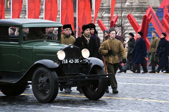 Генеральная репетиция марша, посвященного 78-й годовщине военного парада 1941 года
