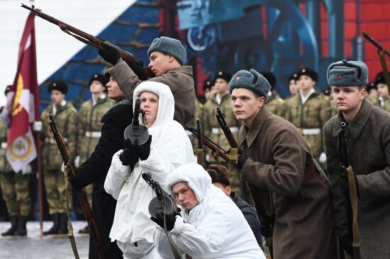 Генеральная репетиция марша, посвященного 78-й годовщине военного парада 1941 года