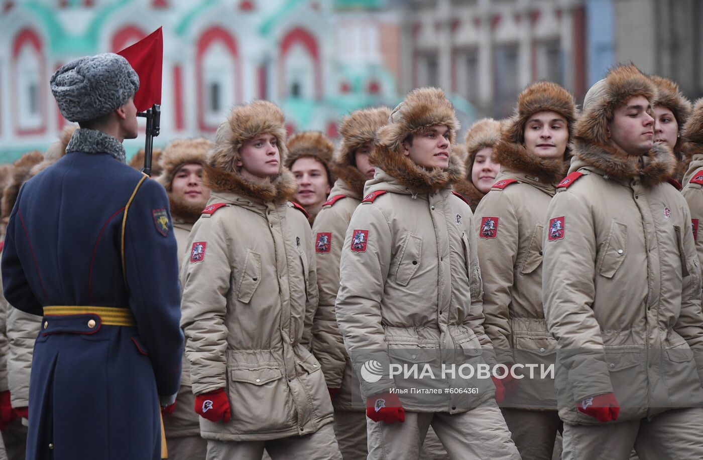Генеральная репетиция марша, посвященного 78-й годовщине военного парада 1941 года