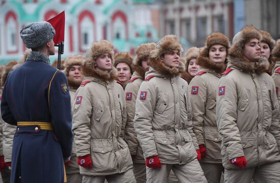 Генеральная репетиция марша, посвященного 78-й годовщине военного парада 1941 года
