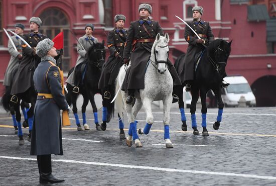 Генеральная репетиция марша, посвященного 78-й годовщине военного парада 1941 года