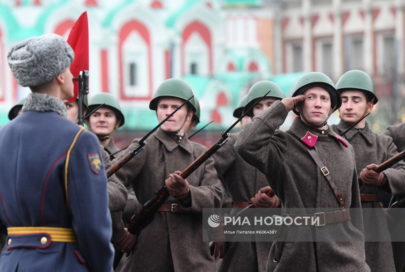 Генеральная репетиция марша, посвященного 78-й годовщине военного парада 1941 года