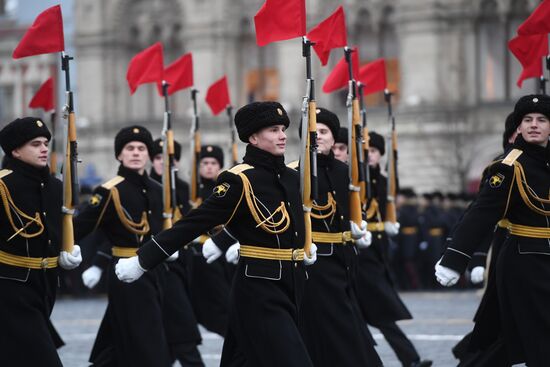 Генеральная репетиция марша, посвященного 78-й годовщине военного парада 1941 года