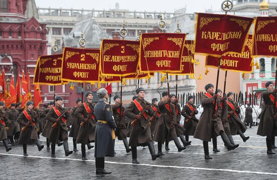 Генеральная репетиция марша, посвященного 78-й годовщине военного парада 1941 года