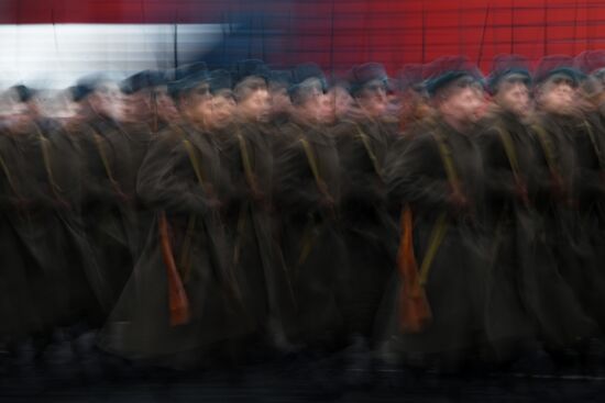 Генеральная репетиция марша, посвященного 78-й годовщине военного парада 1941 года