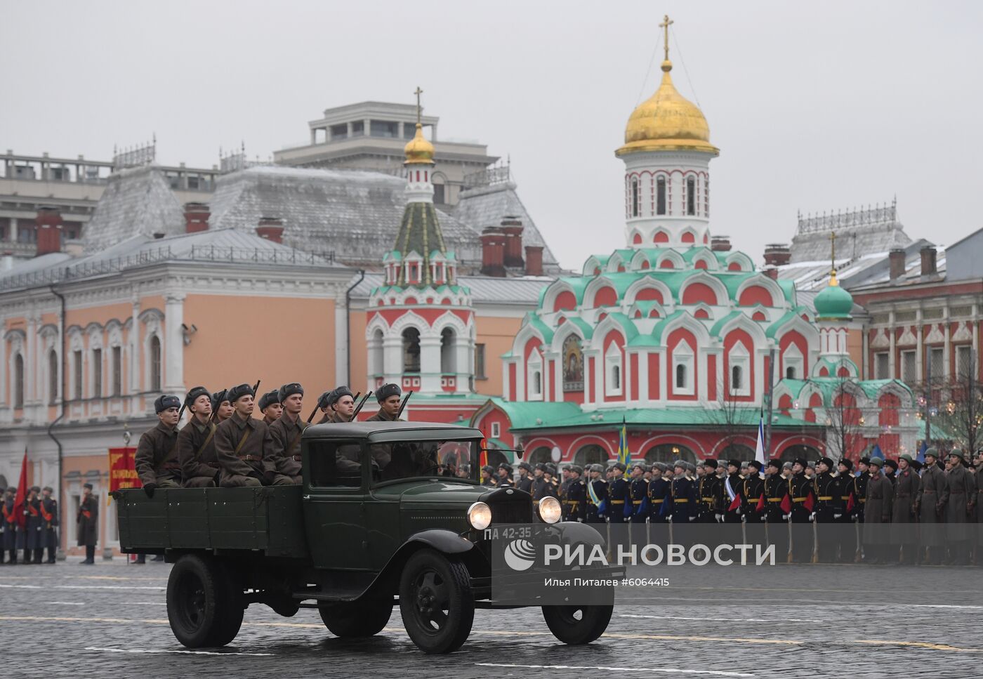 Генеральная репетиция марша, посвященного 78-й годовщине военного парада 1941 года