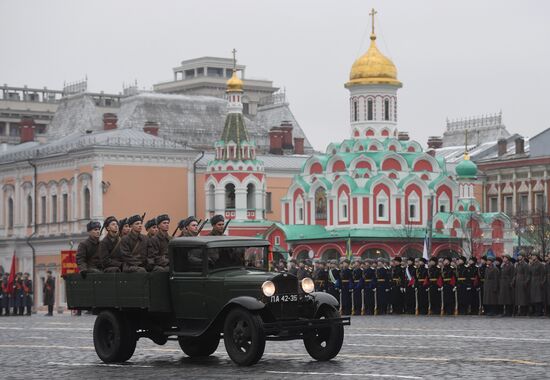 Генеральная репетиция марша, посвященного 78-й годовщине военного парада 1941 года
