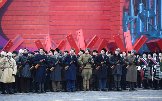 Генеральная репетиция марша, посвященного 78-й годовщине военного парада 1941 года