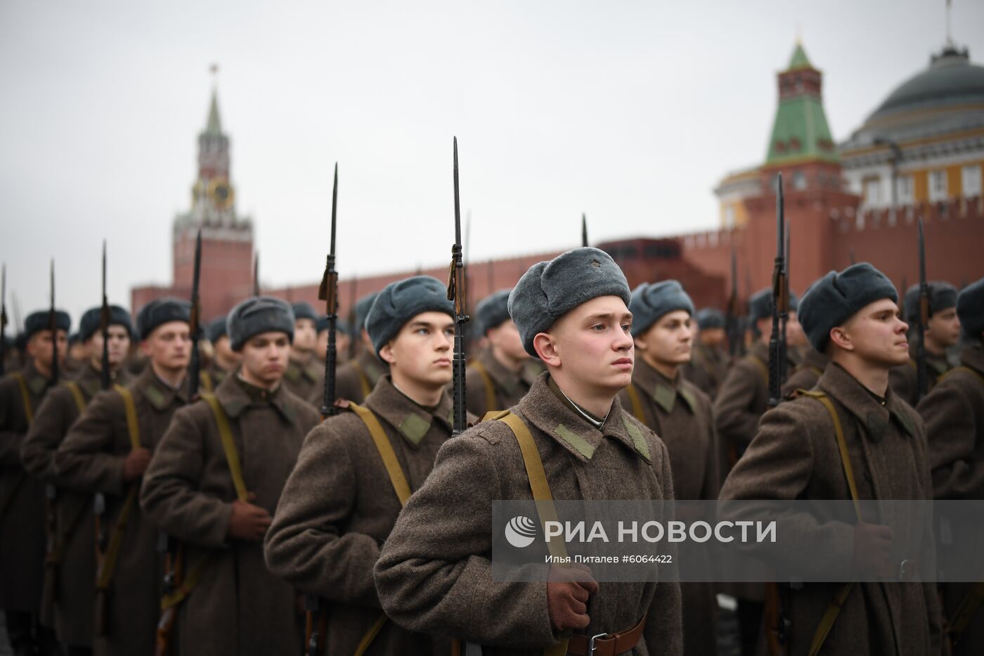 Генеральная репетиция марша, посвященного 78-й годовщине военного парада 1941 года