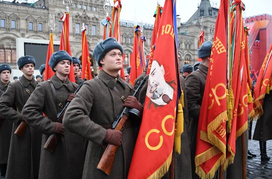 Генеральная репетиция марша, посвященного 78-й годовщине военного парада 1941 года