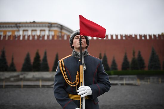 Генеральная репетиция марша, посвященного 78-й годовщине военного парада 1941 года