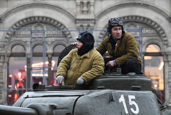 Генеральная репетиция марша, посвященного 78-й годовщине военного парада 1941 года