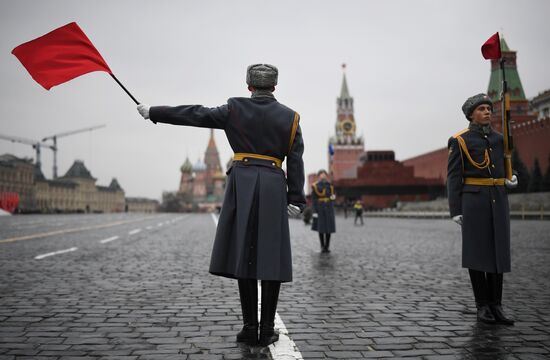 Генеральная репетиция марша, посвященного 78-й годовщине военного парада 1941 года