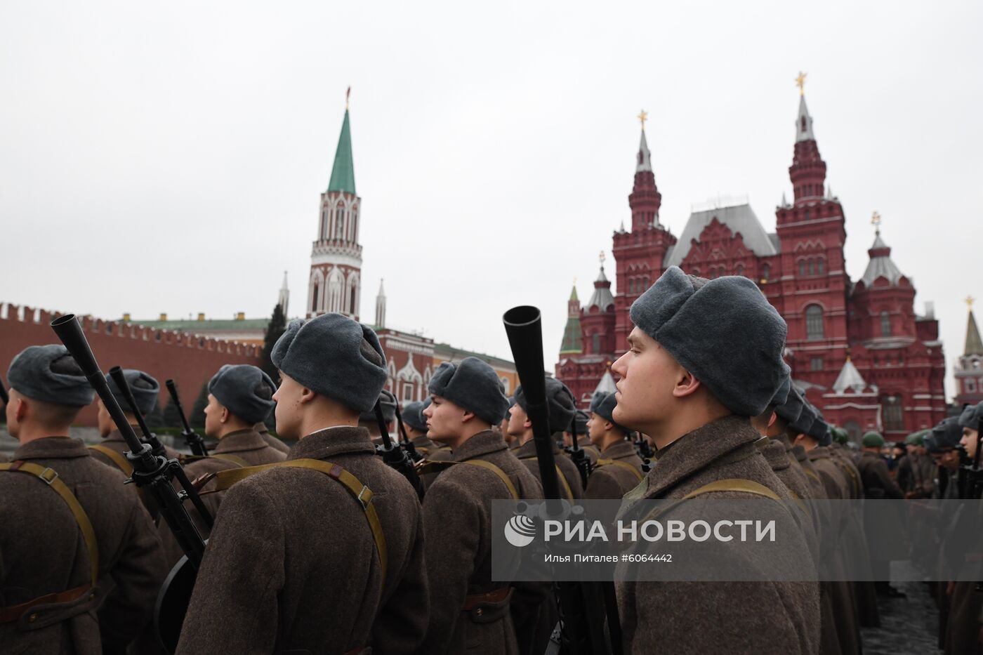 Генеральная репетиция марша, посвященного 78-й годовщине военного парада 1941 года