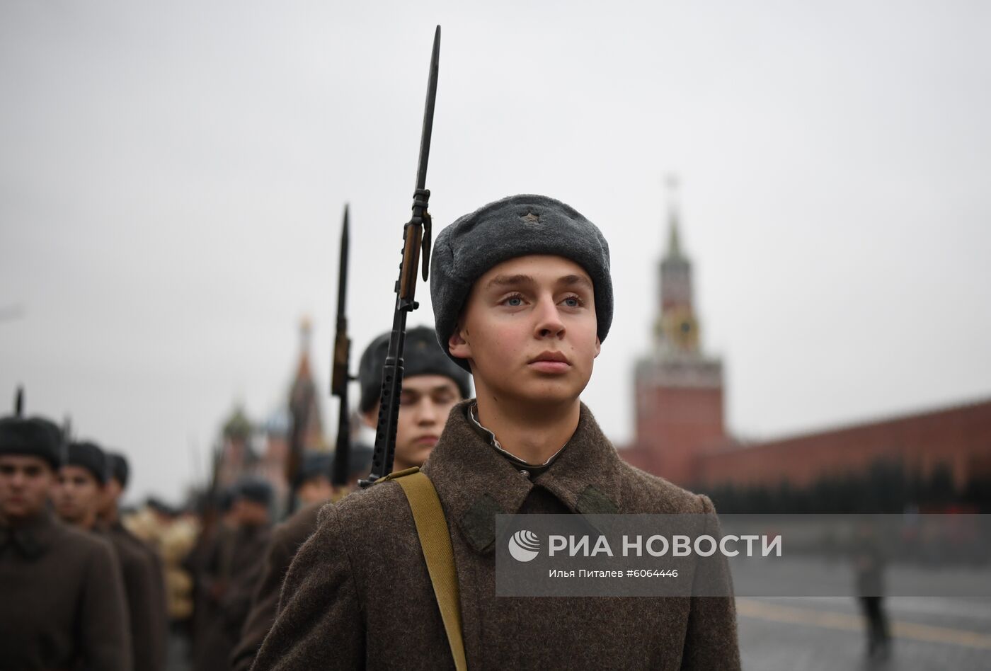 Генеральная репетиция марша, посвященного 78-й годовщине военного парада 1941 года
