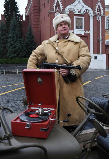 Генеральная репетиция марша, посвященного 78-й годовщине военного парада 1941 года