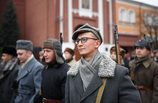 Генеральная репетиция марша, посвященного 78-й годовщине военного парада 1941 года