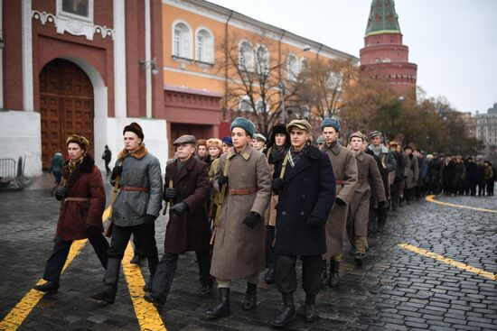 Генеральная репетиция марша, посвященного 78-й годовщине военного парада 1941 года