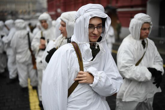 Генеральная репетиция марша, посвященного 78-й годовщине военного парада 1941 года