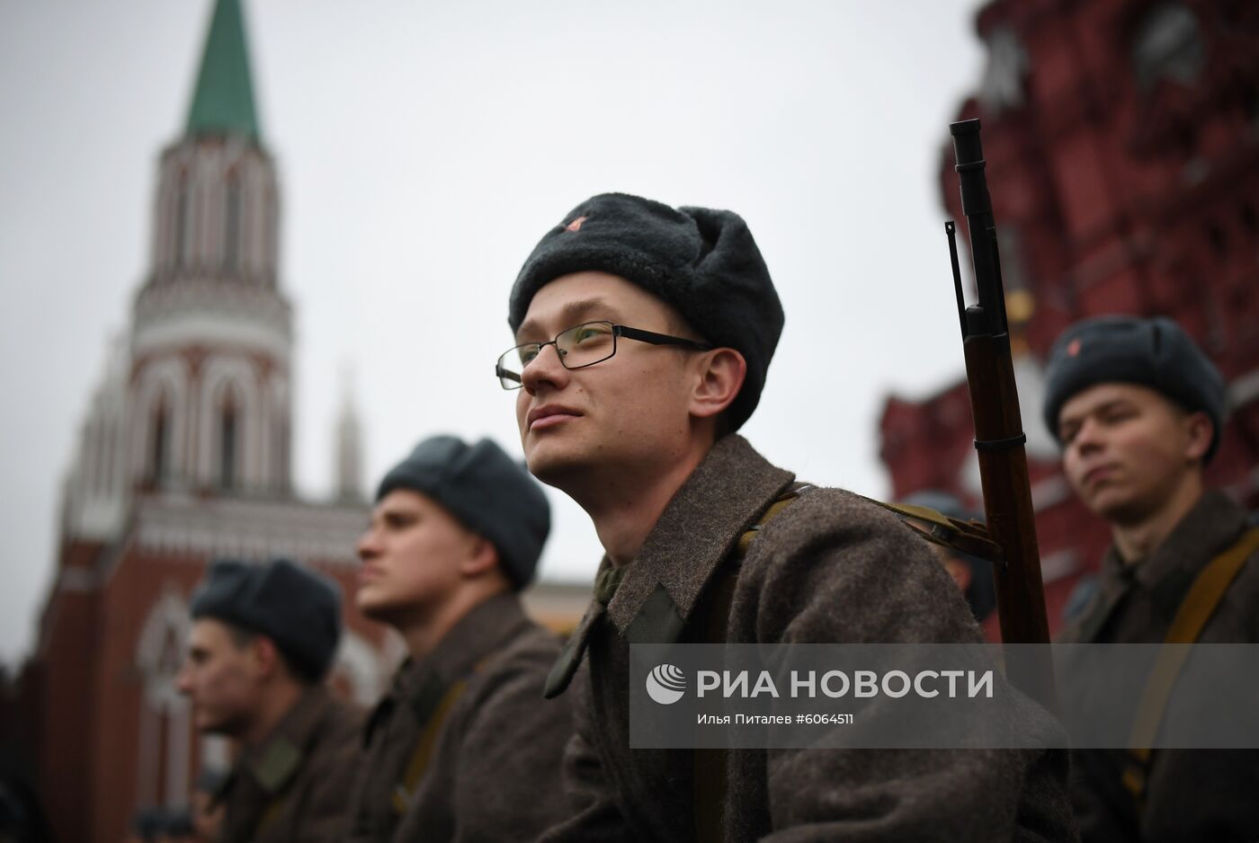 Генеральная репетиция марша, посвященного 78-й годовщине военного парада 1941 года