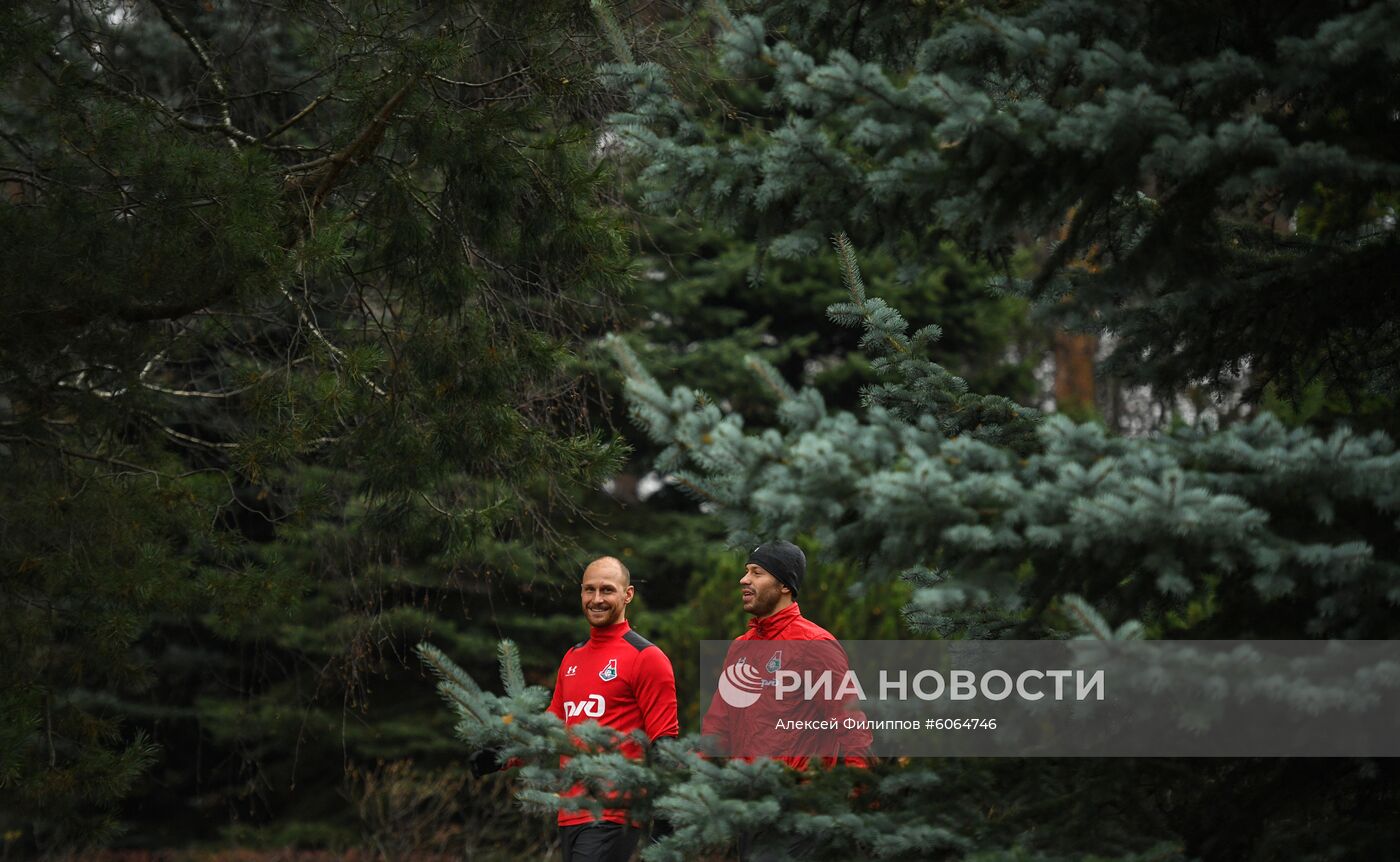 Футбол. Лига чемпионов. Тренировка ФК "Локомотив"