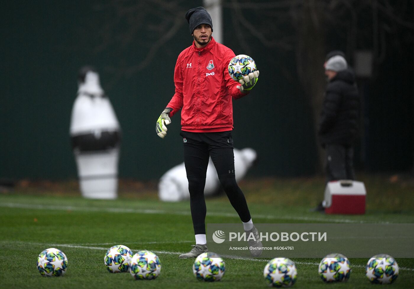 Футбол. Лига чемпионов. Тренировка ФК "Локомотив"