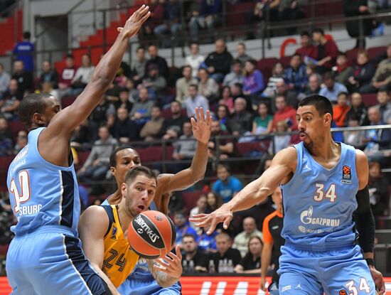 Баскетбол. Евролига. Матч "Зенит" -" Химки"