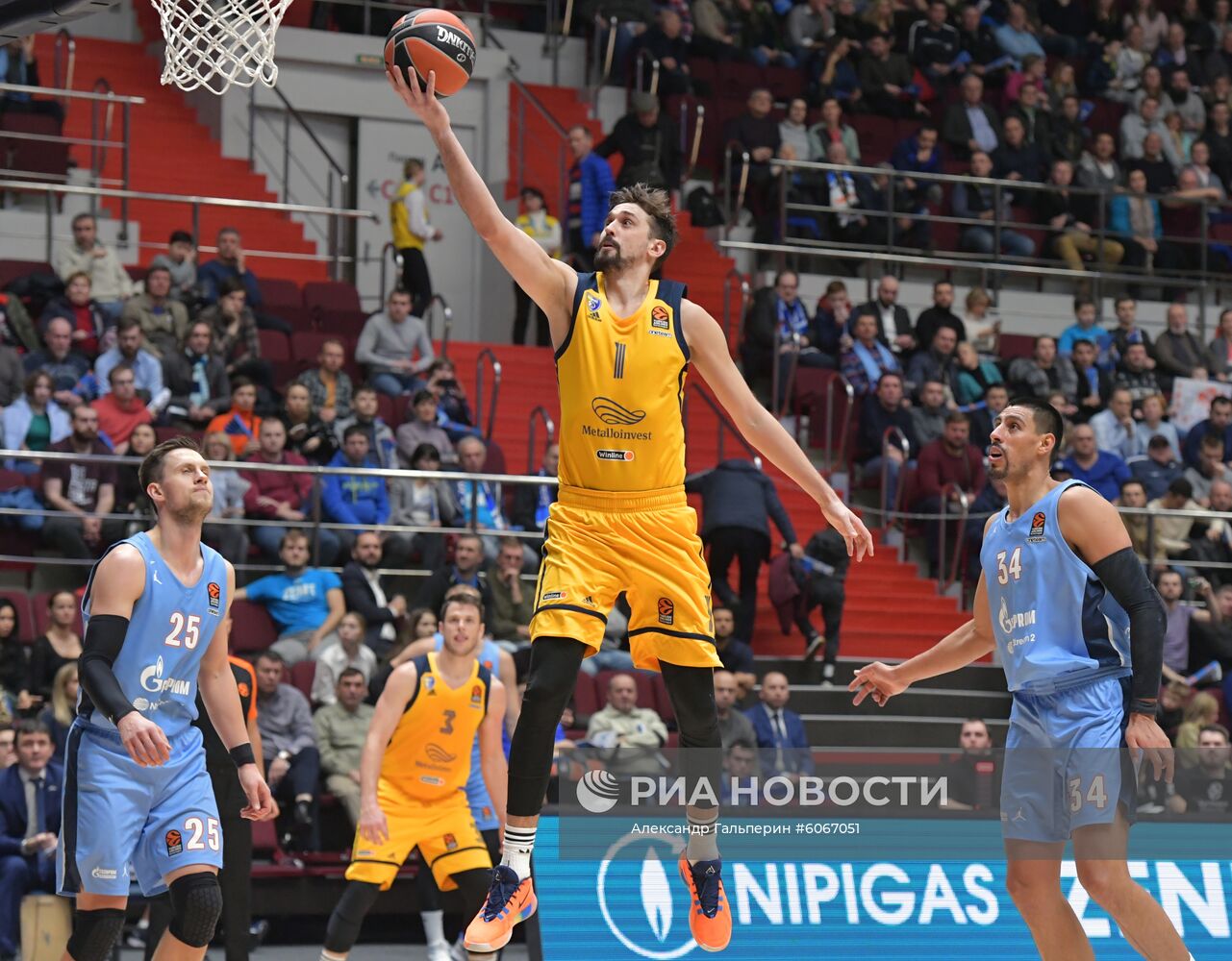 Баскетбол. Евролига. Матч "Зенит" -" Химки"