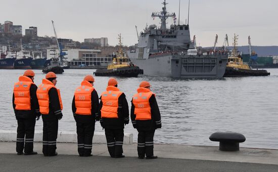 Боевые корабли Республики Корея прибыли во Владивосток с деловым визитом