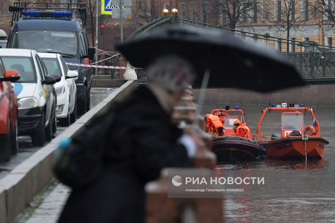 Следственные действия на реке Мойке в Санкт-Петербурге