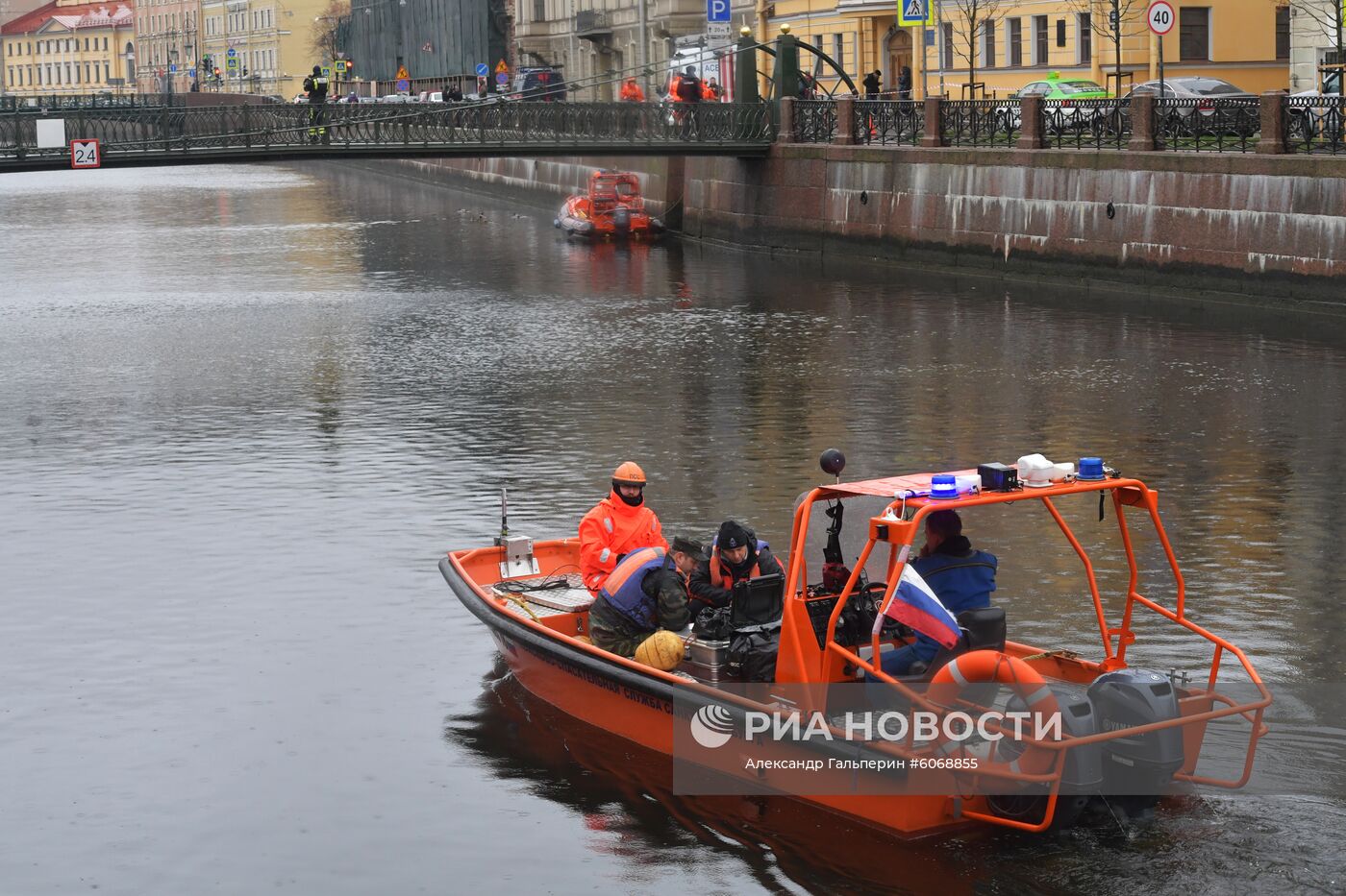 Следственные действия на реке Мойке в Санкт-Петербурге