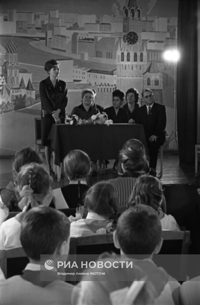 Встреча Валентины Терешковой с московскими школьниками