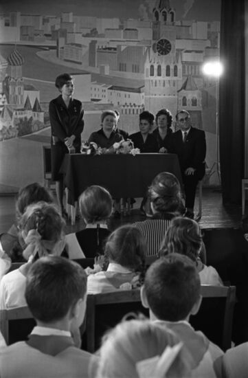 Встреча Валентины Терешковой с московскими школьниками